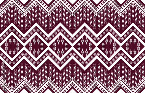 Geometric ethnic oriental pattern traditional Design for background,carpet,wallpaper,clothing,wrapping,Batik,fabric,Vector embroidery style.