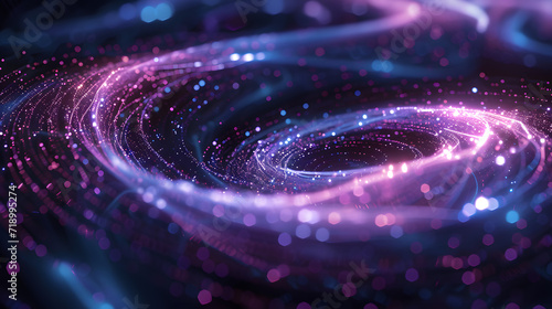 Raw Style: Swirling Neon Streams of Synthetic Life