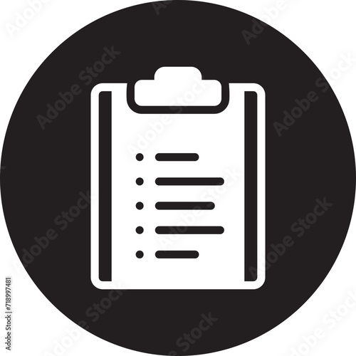 clipboard glyph icon