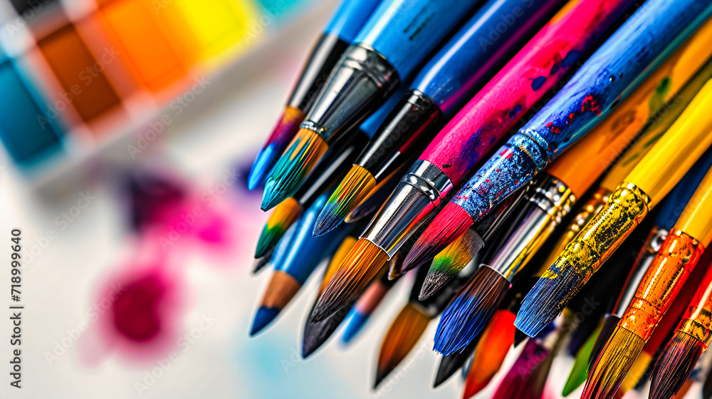 Education and Art Supplies, Bright Colored Pencils for School Creativity