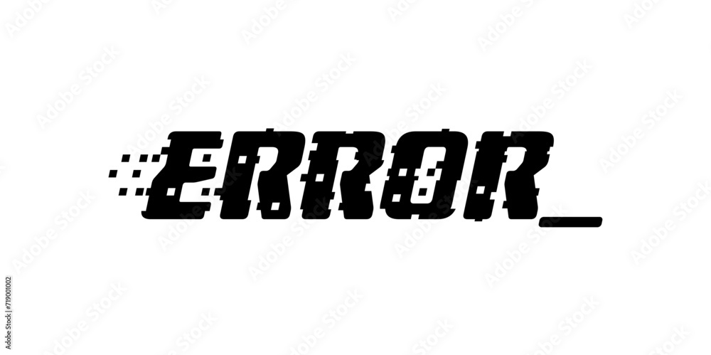 Obraz premium error logo on white background. error word concept. digital error word. error logo for computer, technology and business