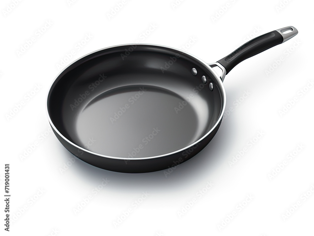 Effortless cooking on a white backdrop – Isolated non-stick frying pan ensures easy, healthy meals every time Effortless cooking on a white backdrop – Isolated non-stick frying pan ensures easy, healthy meals every time