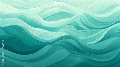 Mesmerizing turquoise waves: a captivating oceanic background for your creative needs