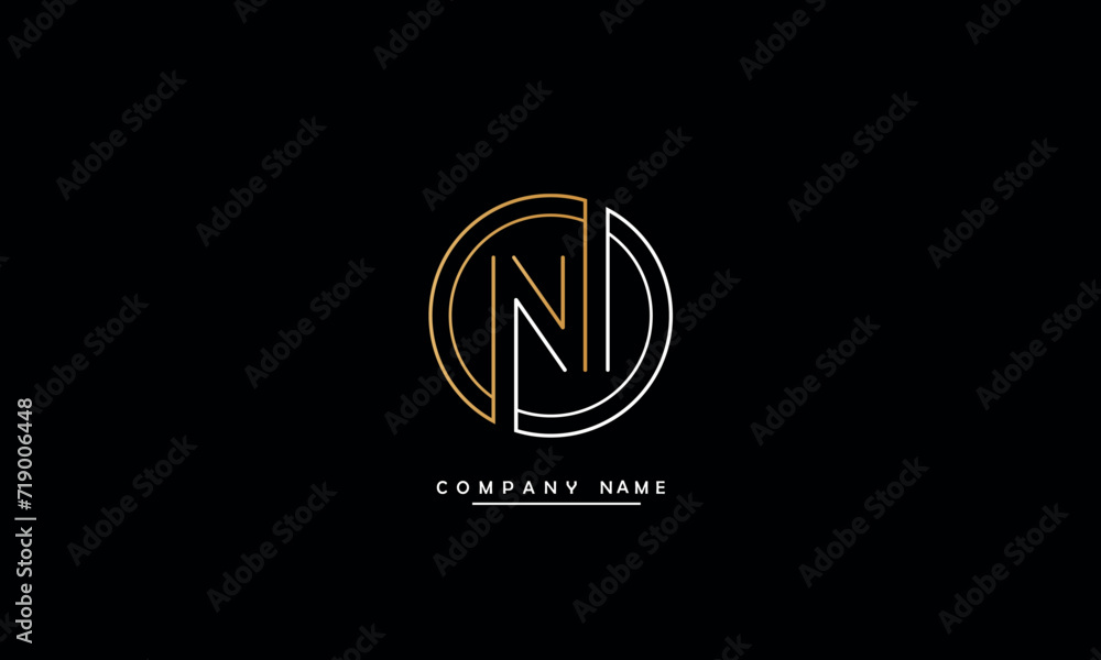 NI, IN, N, I Abstract Letters Logo Monogram NI, IN, N, I Abstract Letters Logo Monogram
