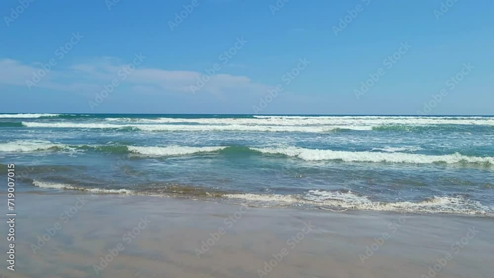 Ocean Serenity: Waves Dancing on Bonfil Beach, Acapulco Ocean Serenity: Waves Dancing on Bonfil Beach, Acapulco
