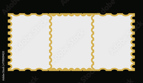 Top view, Pattern lstamp brushes stroke paper of paint white colour isolated black background for design stock photo. vector multicolor paint, ink brush stroke, texture, illustration