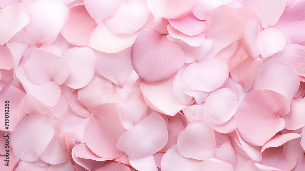pink petal petals are placed on a white background