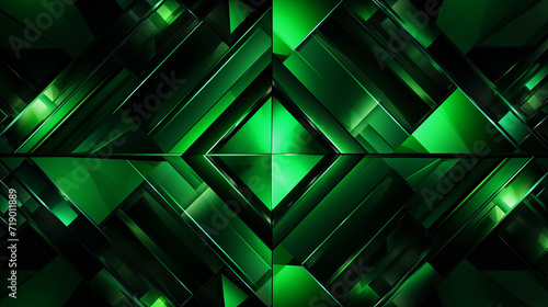 Symmetrical Green Geometric Reflection