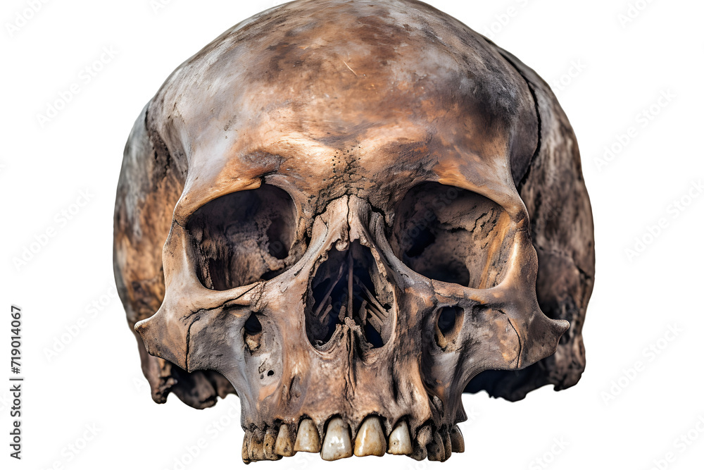 Obraz premium skull on white