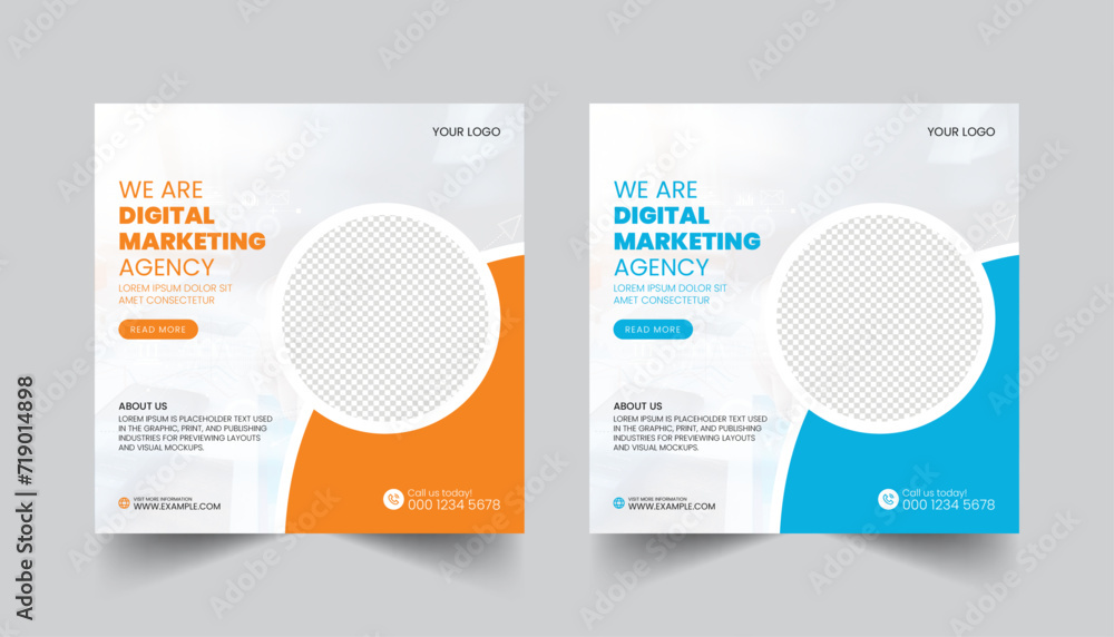 Digital Marketing agency social media post template Digital Marketing agency social media post template