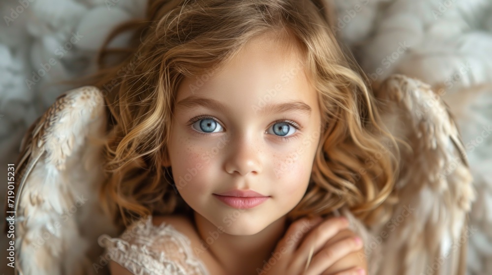 child angel with wings