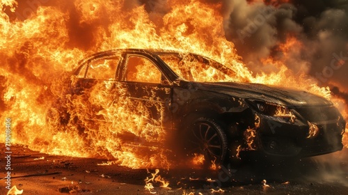 car in fire