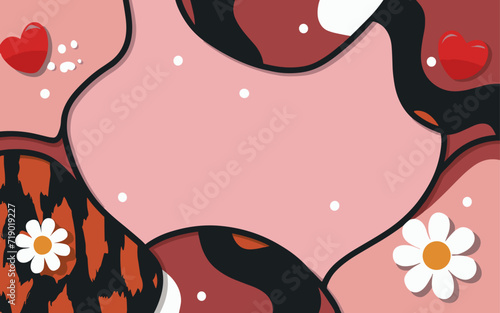 Abstract background poster. Good for fashion fabrics, postcards, email header, wallpaper, banner, events, covers, advertising, and more. Valentine's day, women's day, mother's day background.