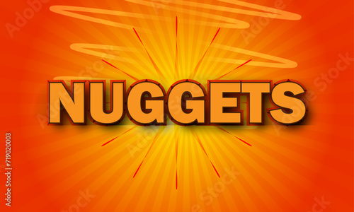 online free nugget text effect vector service