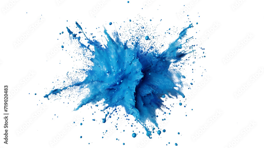 Blue Paint Burst on Transparent Background Stock Photo | Adobe Stock