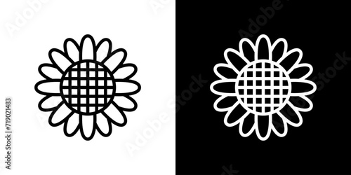 シンプルなひまわりアイコン