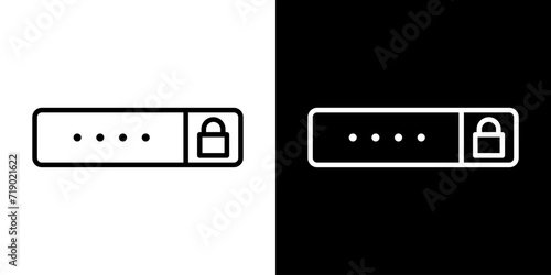 シンプルなパスワード入力アイコン
