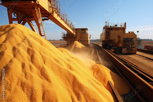 Navigating the global markets with wheat export, grains traverse borders, international trade and sustenance, global journey, international trade and food security photo