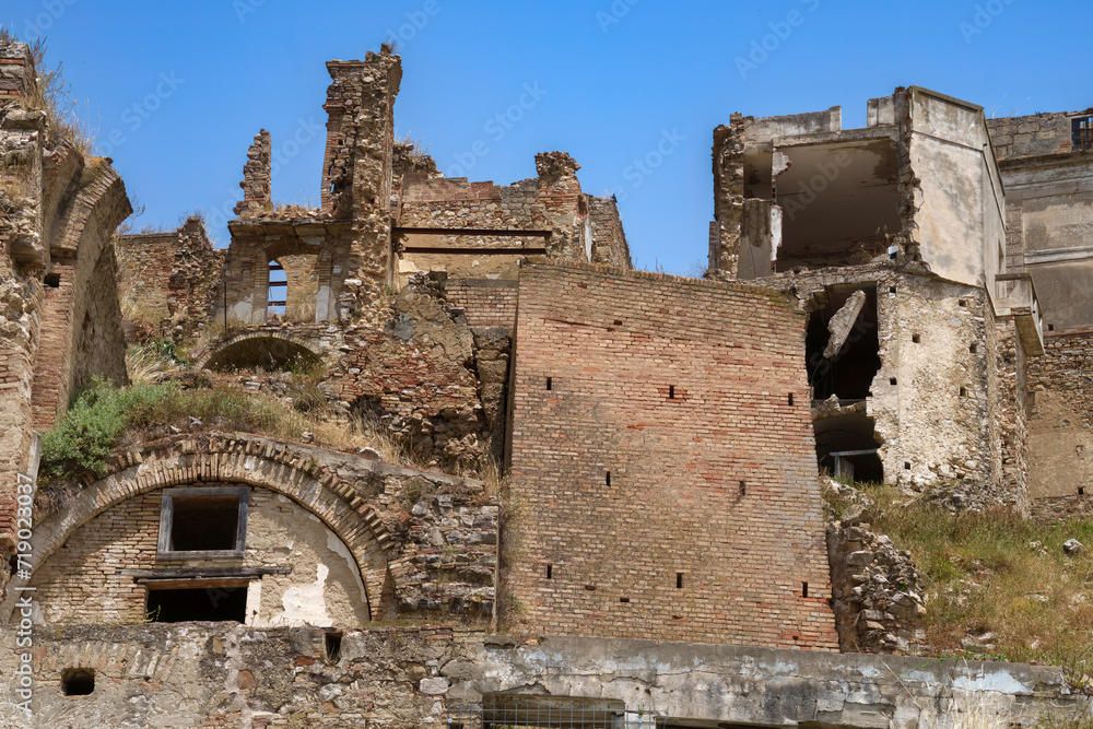 Craco, old abandoned village in Basilicata, italy