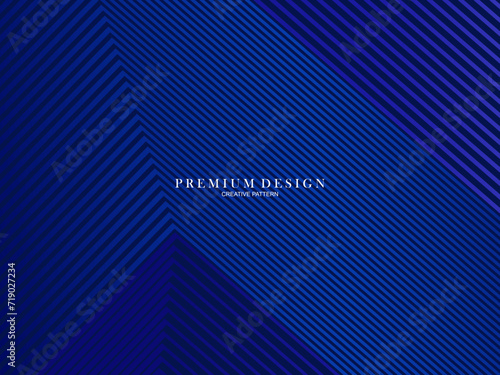 Blue abstract background with modern corporate concept. Vector horizontal template for digital lux business banner, contemporary formal invitation, luxury voucher, prestigious gift certificate. 