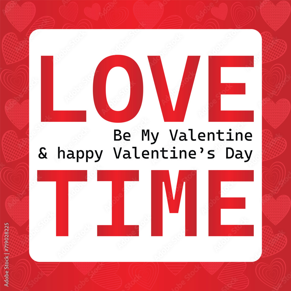 Happy valentines day. Vector banner, greeting card, flayer, poster,  with text Happy valentines day