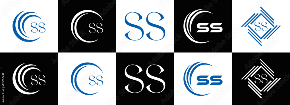SS logo. S S design. White SS letter. SS, S S letter logo SET design. Initial letter SS linked circle uppercase monogram logo. S S letter logo SET vector design. SS letter logo design five style.
SS logo. S S design. White SS letter. SS, S S letter logo SET design. Initial letter SS linked circle uppercase monogram logo. S S letter logo SET vector design. SS letter logo design five style.