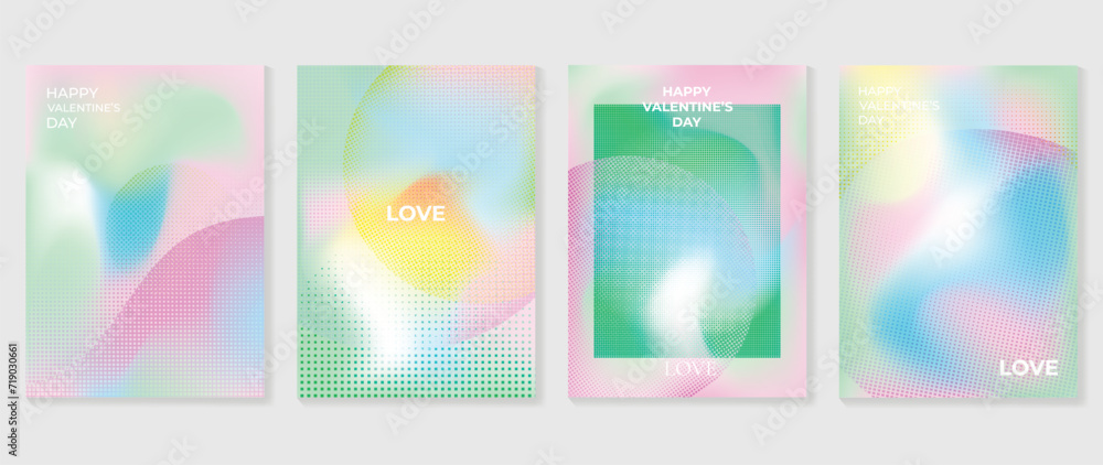 Abstract gradient background cover vector. Modern digital wallpaper with vibrant color, halftone. Futuristic landing page illustration for branding, commercial, advertising, web, poster.