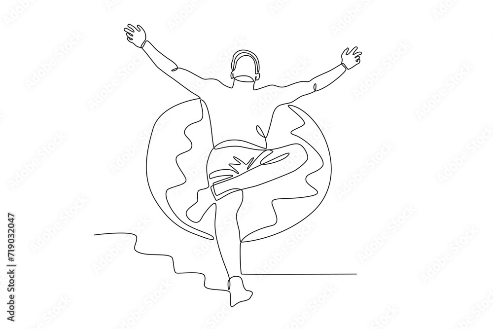 A man sunbathing while posing A man sunbathing while posing
