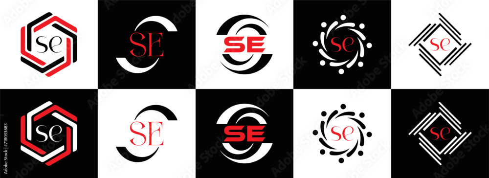 SE logo. S E design. White SE letter. SE, S E letter logo SET design. Initial letter SE linked circle uppercase monogram logo. S E letter logo SET vector design. SE letter logo design five style.
SE logo. S E design. White SE letter. SE, S E letter logo SET design. Initial letter SE linked circle uppercase monogram logo. S E letter logo SET vector design. SE letter logo design five style.