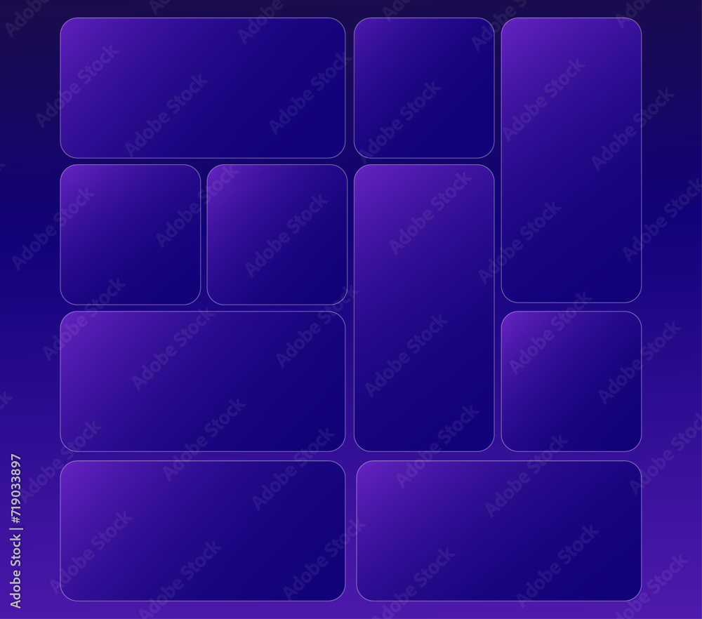 Gradient Template with Bento boxes Graphic Design Gradient Template with Bento boxes Graphic Design