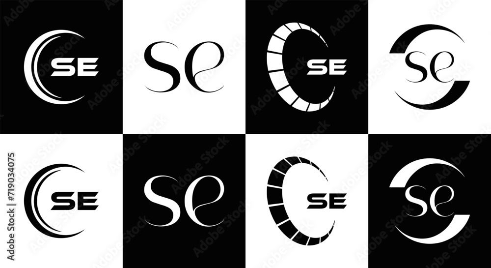 SE logo. S E design. White SE letter. SE, S E letter logo SET design. Initial letter SE linked circle uppercase monogram logo. S E letter logo SET vector design. SE letter logo design five style.
SE logo. S E design. White SE letter. SE, S E letter logo SET design. Initial letter SE linked circle uppercase monogram logo. S E letter logo SET vector design. SE letter logo design five style.