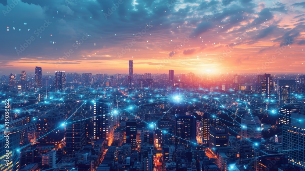 Digital Horizon: A Neural City Shaping the Future of Technology