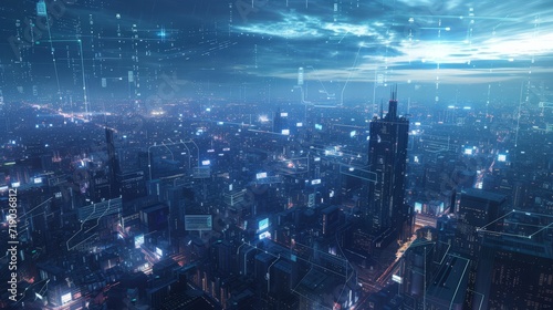 Digital Horizon: A Neural City Shaping the Future of Technology