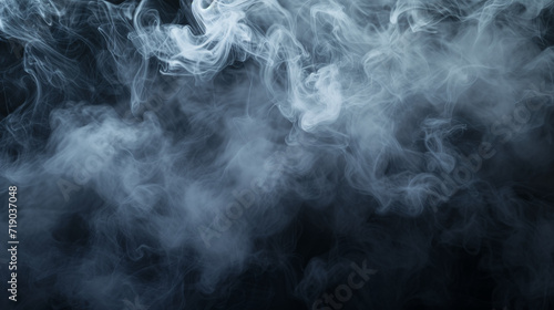 "Whispers of the Unknown: Enigmatic Smoke Billowing in Moody Hues"