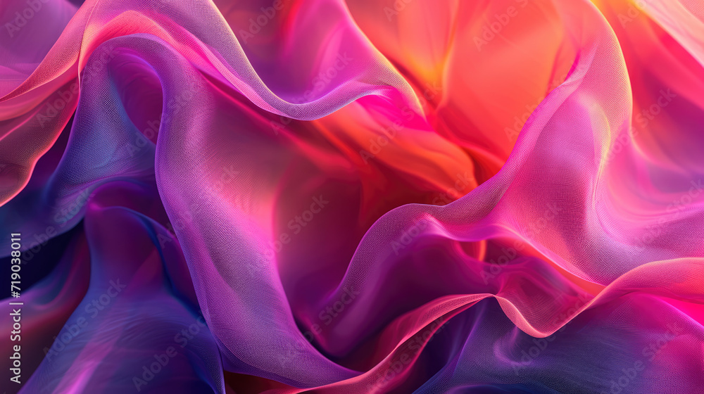 Fototapeta premium Satin Waved Fabric