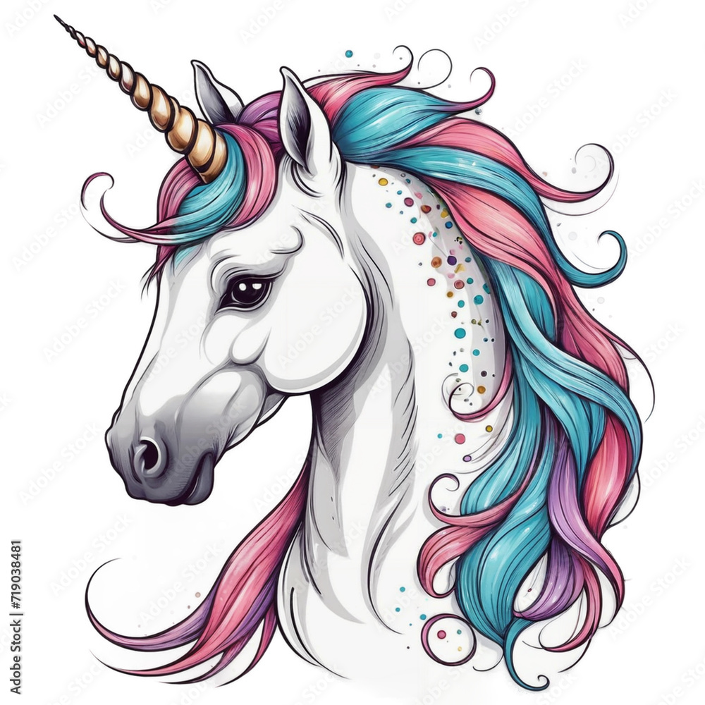 Unicorn horse pony illustration