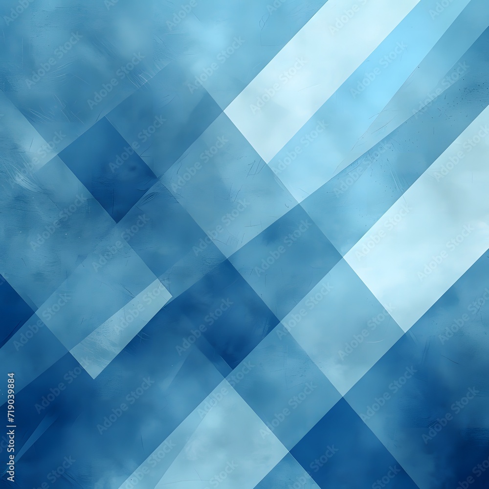 modern abstract blue background design with layers of textured white transparent material in triangle diamond and squares shapes in random geometric pattern modern abstract blue background design with layers of textured white transparent material in triangle diamond and squares shapes in random geometric pattern