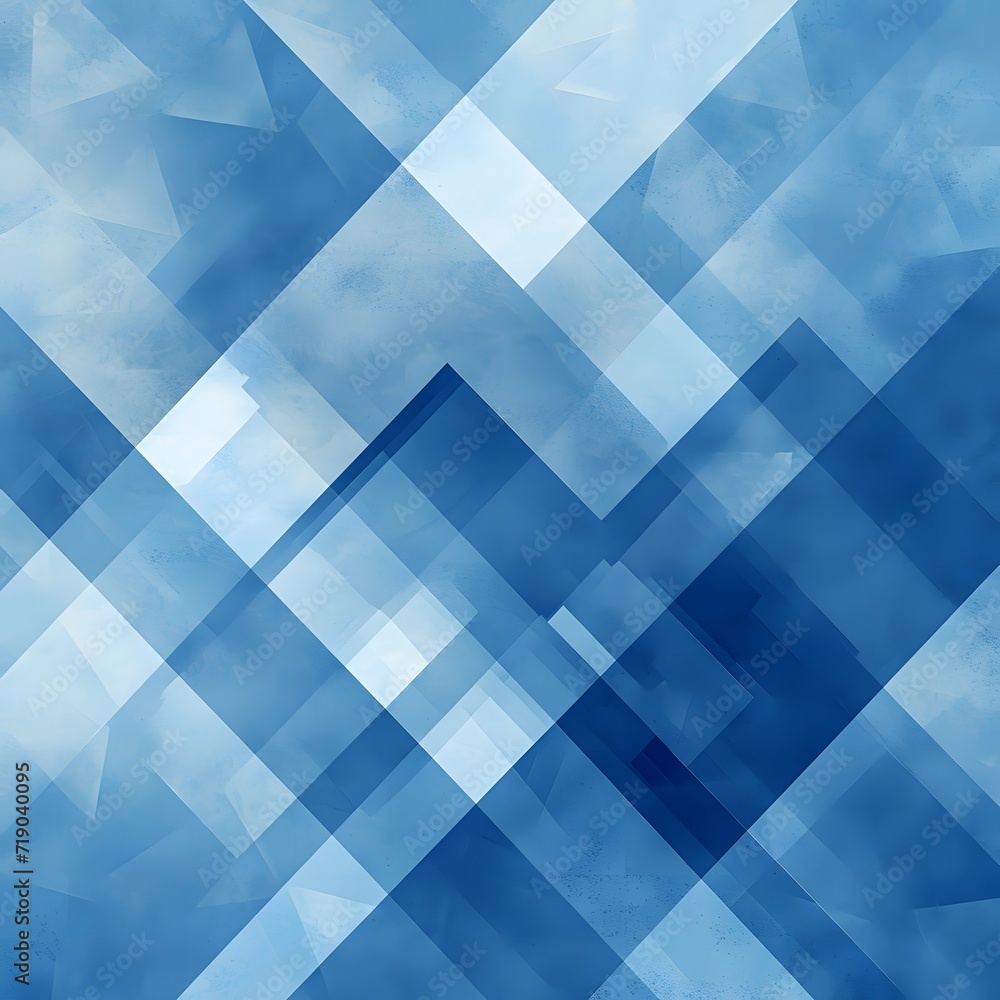 modern abstract blue background design with layers of textured white transparent material in triangle diamond and squares shapes in random geometric pattern modern abstract blue background design with layers of textured white transparent material in triangle diamond and squares shapes in random geometric pattern