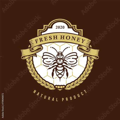 fresh honey logo template