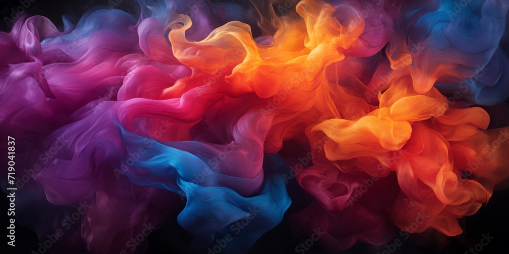 Black graphite background with colored transparent haze Black graphite background with colored transparent haze