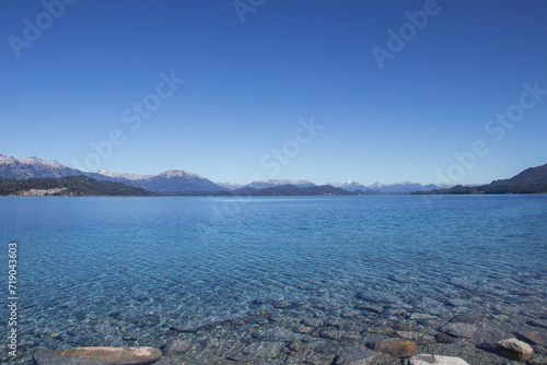 lake and mountains