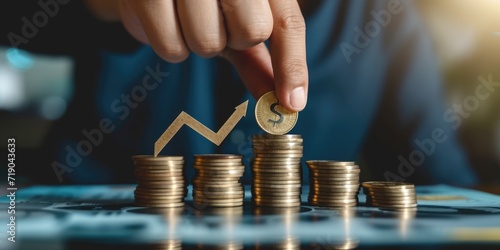 business wealth growing concept background photo