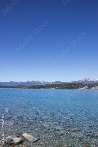 lake and mountains