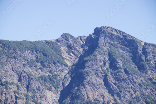 mountains and clouds