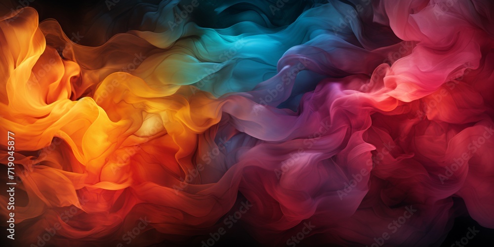Black graphite background with colored transparent haze Black graphite background with colored transparent haze