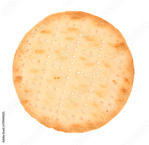Round cracker biscuit