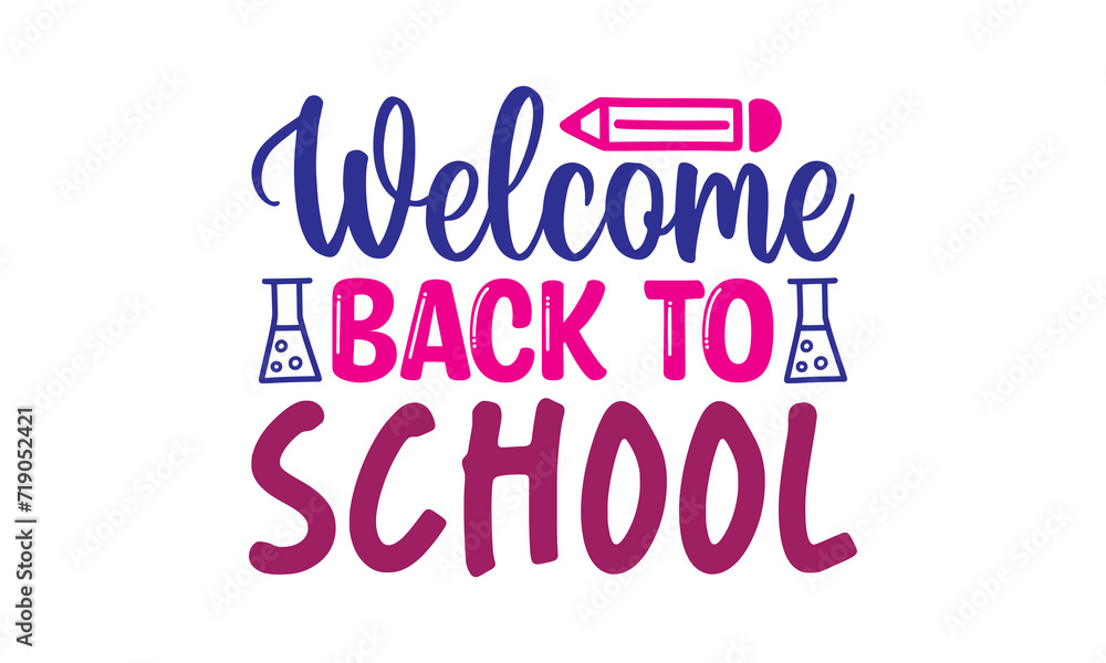 welcome back to school t shirt design vector file