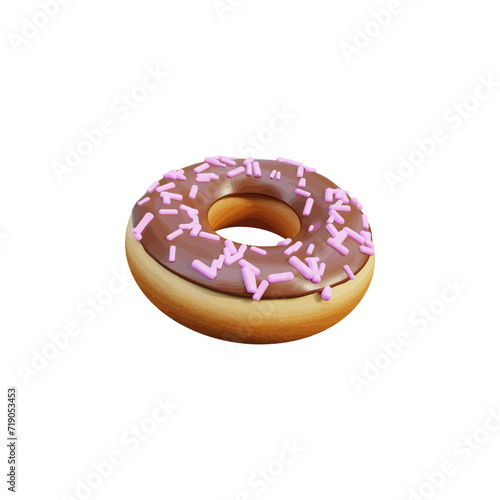 Donuts 3d icon vector illustration design 
