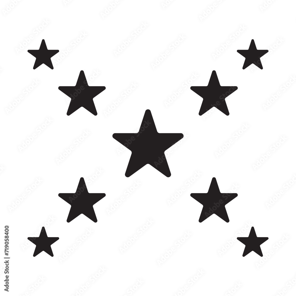 black stars icon design vector black stars icon design vector