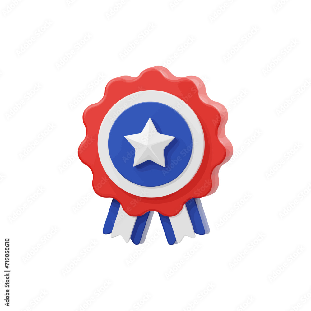 Independence Day Medal vector illustration Independence Day Medal vector illustration